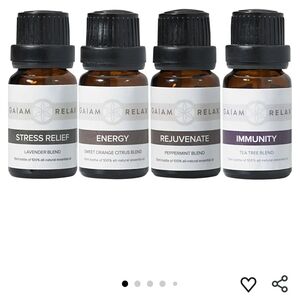 GAIAM Relax Essential Oil Set - Brown and Black